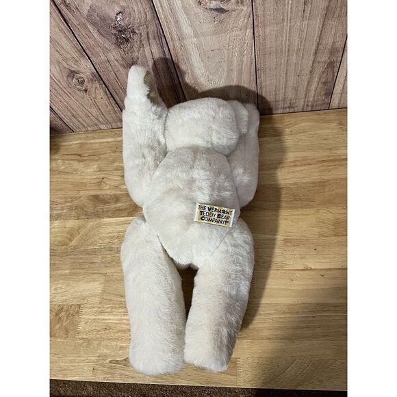 Vermont Teddy Bear Company Jointed Bear White/Cream 1994 Vintage - Picture 6 of 9